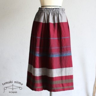 tamaki niime(ޥ ˥) ڿ only one powan skirt SHORT wool70 cotton30 18aw_PSS_W07 ݥ󥹥 硼