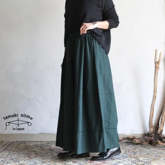 tamaki niime(タマキ ニイメ) 玉木新雌 basic wear wide pants long