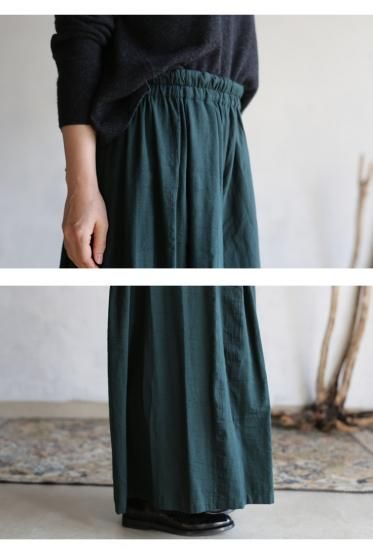 tamaki niime 玉木新雌 sen long コットン ロング パンツ tarun pants long｜tamaki niime 玉木新雌