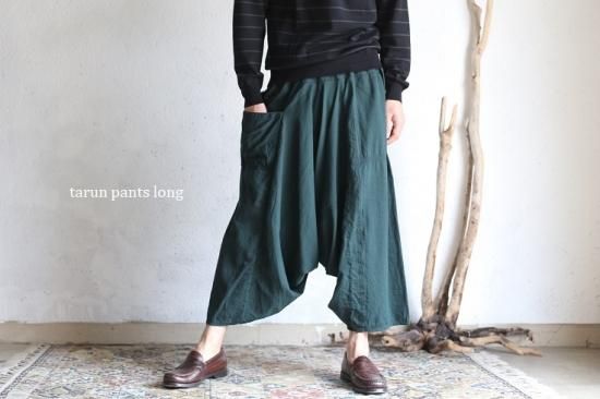 タマキニイメ　タルンパンツロング　cotton100% tamaki niime (タマキ ニイメ) tarun pants(タルンパンツ) long