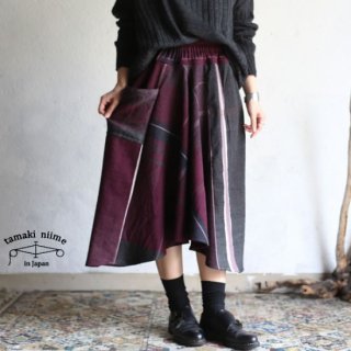 tamaki niime(ޥ ˥) ڿ only one chotan skirt wool CTN_W13 wool70% cotton30 祿󥹥 