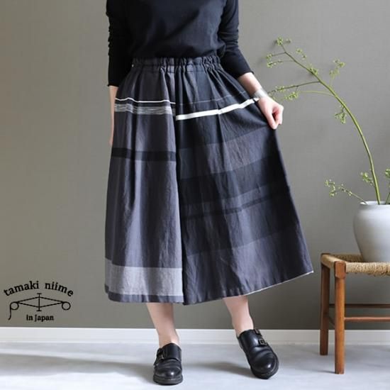 tamaki niime 玉木新雌 only one wide pants SHORT cotton100% WPS12