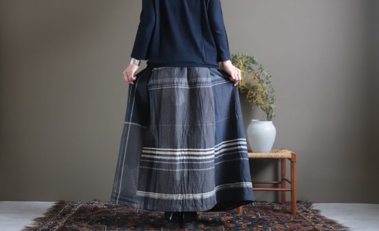 tamaki niime 玉木新雌 only one powan skirt LONG cotton100% PSL07