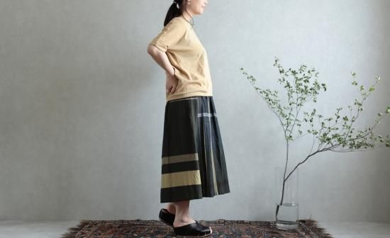 tamaki niime ポワン スカート　short丈 tamaki niime 玉木新雌 only one powan skirt SHORT cotton100% 05