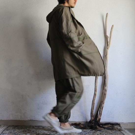 タマキニイメ hood hao フードハオ　フード　コート　コットン ブラック hood hao | tamaki niime