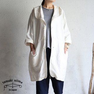 tamaki niime  ڿ basic wear hood hao white cotton100% / աɥϥ ۥ磻ȡ̵
