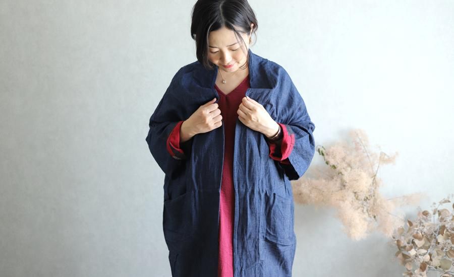 tamaki niime(タマキ ニイメ) 玉木新雌 きぶんシリーズ denim coat ...