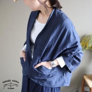 tamaki niime(ޥ ˥) ڿ  ֤󥷥꡼ denim coat short 2 ǥˡ 硼 饤ȥǥ åȥ100% ̵