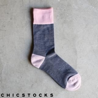 2ޤǤ椦ѥåȲġCHICSTOCKS åȥå CH-001 TWO TONE GrayPink / å 