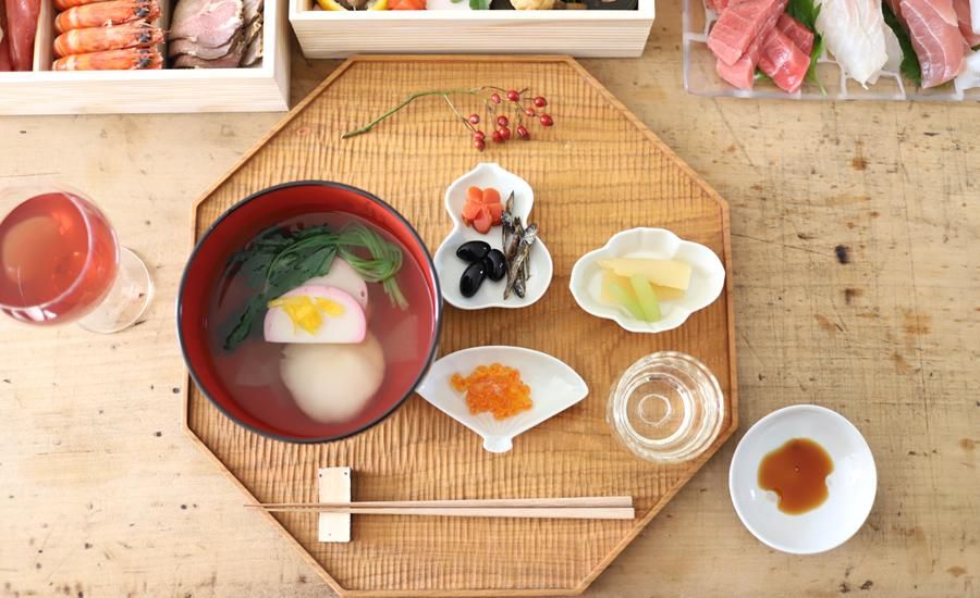 高塚和則 木工房玄 八角膳 さくら こだち彫り (330mm) -lizm