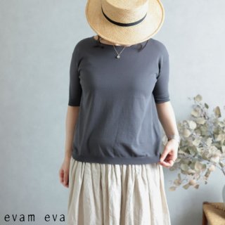 evam eva( )2019ss ϥ åȥ 硼ȥ꡼ ȡ󥰥졼 / high gauge cotton short sleeve E191K183