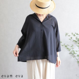 evam eva( )2019ss Хå㥶ĥ˥å  / back gather square shirt tunic E191T194
