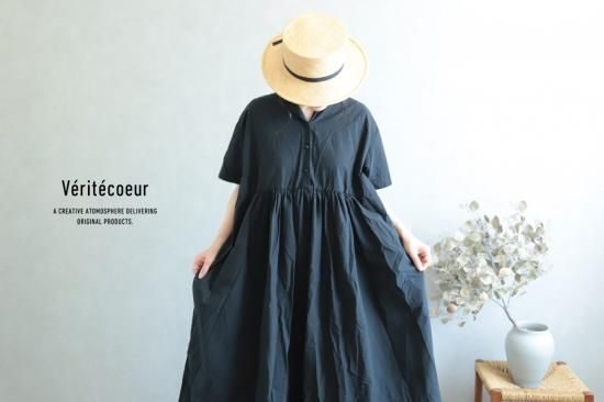 Veritecoeur 切替ギャザーワンピース Veritecoeur online 限定※<br>NT-102J<br>切替ギャザー