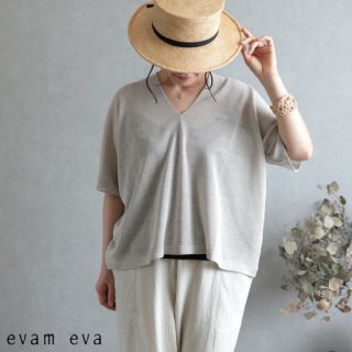 evam eva( )2019ss ɥ饤 륯 ץ륪С 졼 / dry silk pullover E191K162