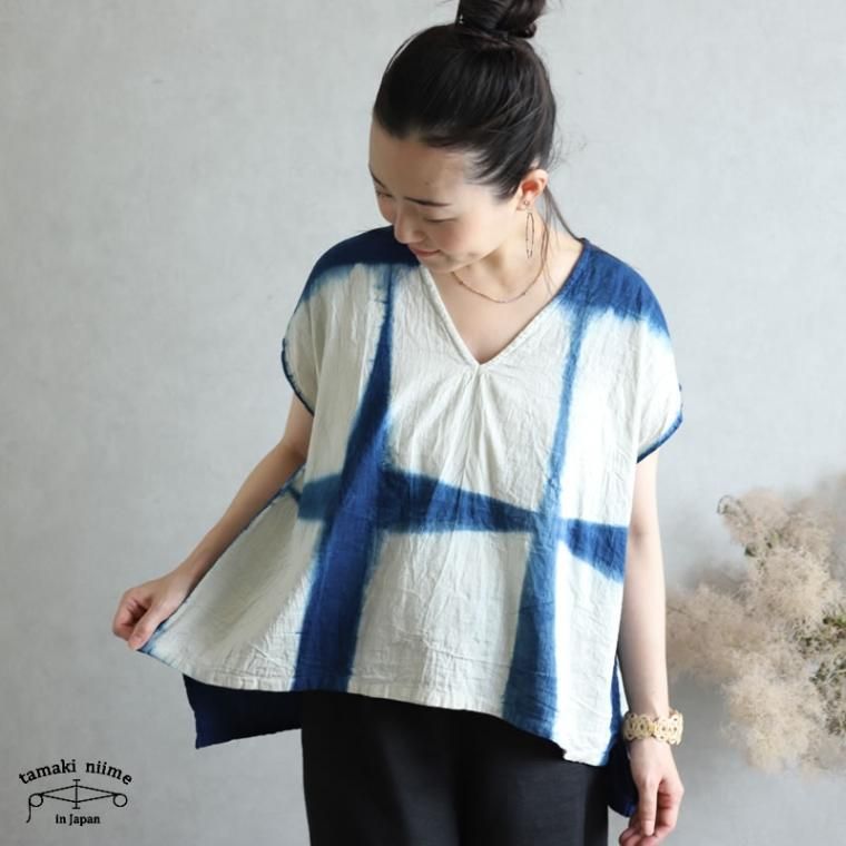 tamaki niime タマキニイメ fuwa-TSHORT コットン tamaki niime