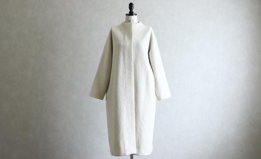 evam eva(エヴァム エヴァ)【2019aw新作】 プレスウールロング