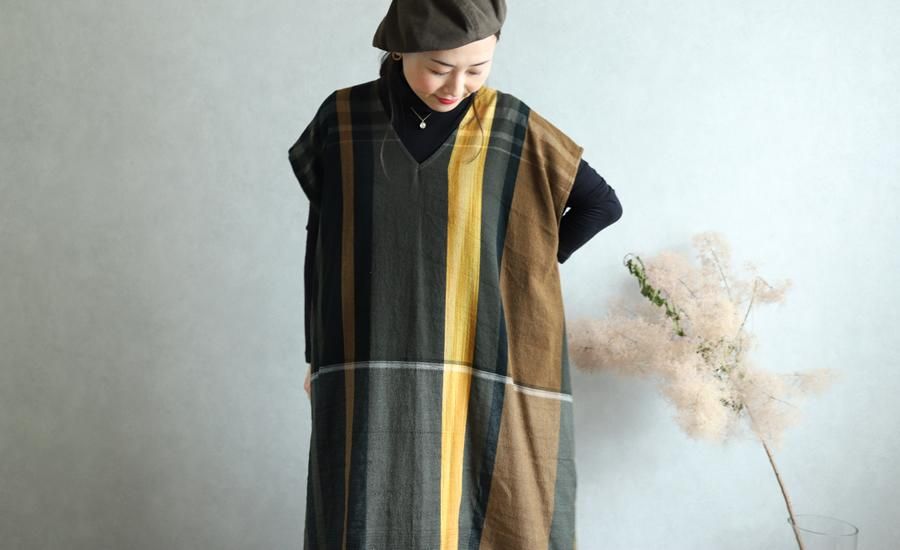 tamaki niime 玉木新雌 only one fuwa-T long V wool70