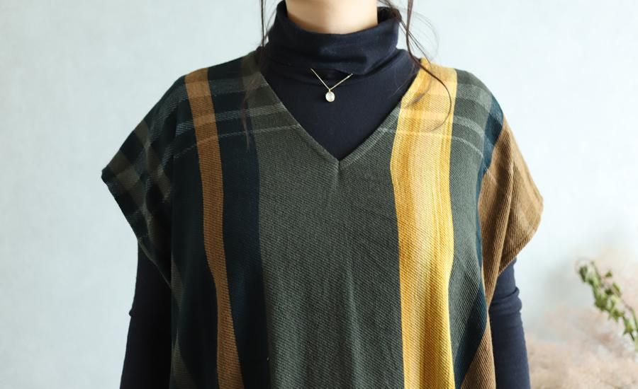 タマキニイメ Fuwa-T ALL ロング ワンピース コットン 玉木新雌 tamaki niime 玉木新雌 only one fuwa-T long V wool70