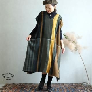 tamaki niime ڿ only one fuwa-T long V wool70% cotton30% FTLW11 / ꡼ եT  Vͥå 