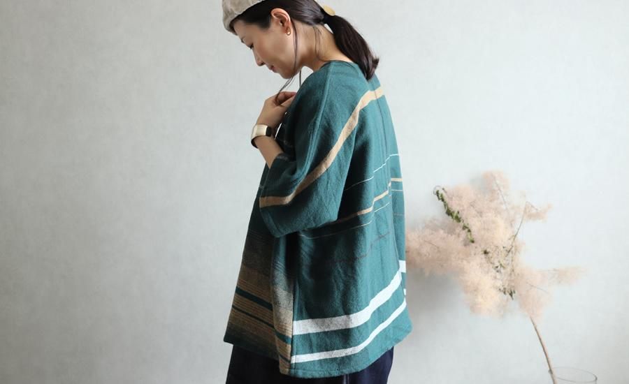 tamaki niime 玉木新雌 only one fuwa-T HALF wool70% cotton30