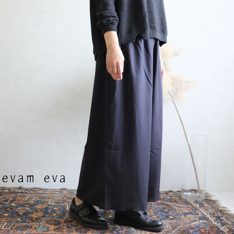 evam eva 2019SS Wide Tuck Pants リネンコットン