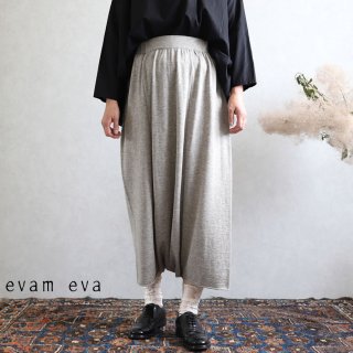 evam eva( ) 䥯 åȥ 륨ѥ եå / yak cotton sarrouel pants flax V193K903