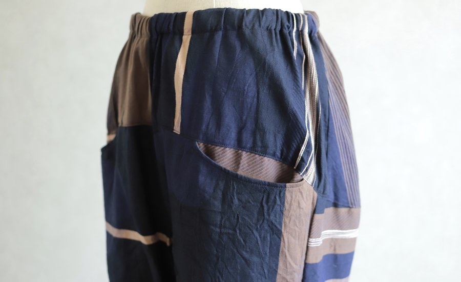 tamaki niime(タマキ ニイメ) 玉木新雌 only one nica pants HOSO cotton100％ NPH12