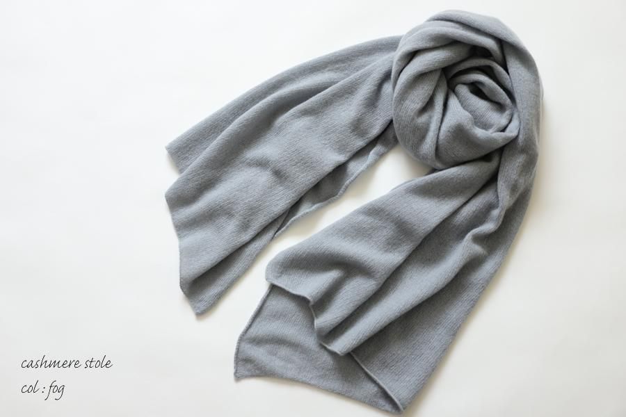 evam eva(エヴァム エヴァ) 【2019aw新作】カシミヤストール フォグ