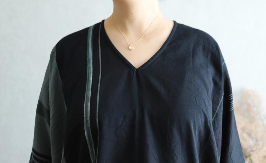 tamaki niime 玉木新雌 only one fuwa-T All V cotton 100