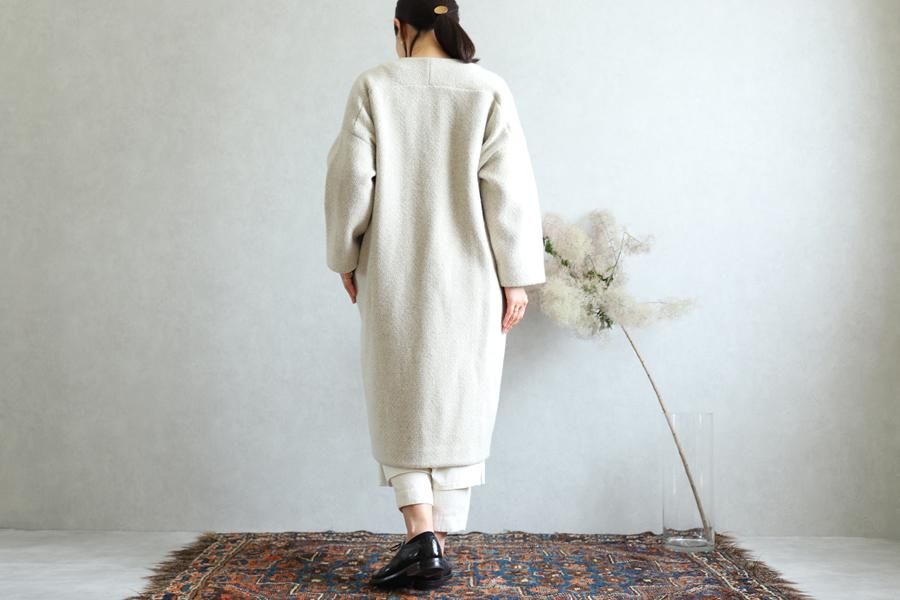 evam eva(エヴァム エヴァ)【2019aw新作】 ウールツイードローブ