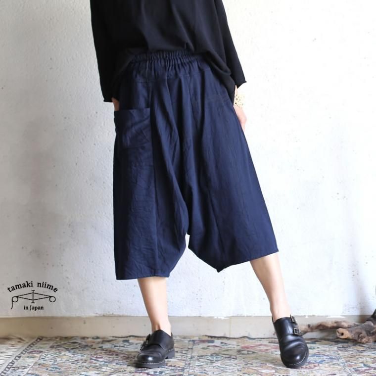 tamaki niime (タマキ ニイメ) 玉木新雌 basic wear tarun pants SHORT ...