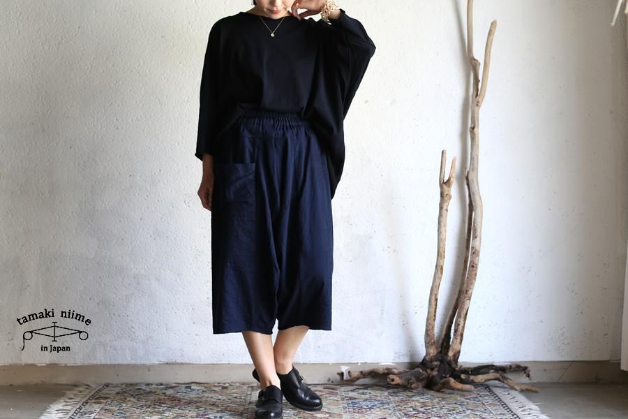 tamaki niime (タマキ ニイメ) 玉木新雌 basic wear tarun pants SHORT