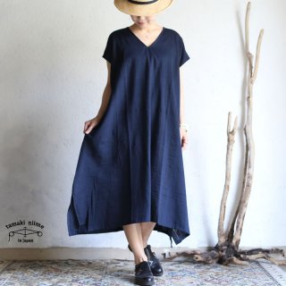 tamaki niime(ޥ ˥) ڿ  basic wear fuwa t LONG Vͥå navy cotton 100% / եT  ͥӡ åȥ100%