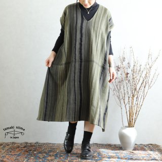 tamaki niime ڿ only one fuwa-T long V wool70% cotton30% FTLW15 / ꡼ եT  Vͥå 