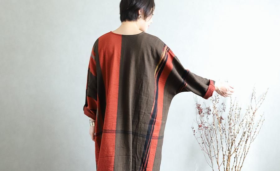 tamaki niime 玉木新雌 only one fuwa-T All wool70% cotton 30