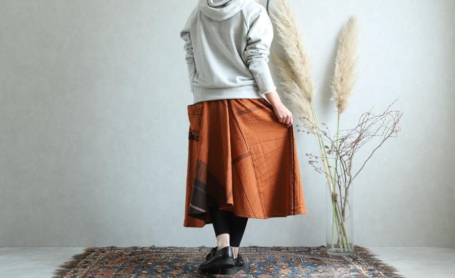 tamaki niime タマキ ニイメ 玉木新雌 only one chotan skirt wool ...