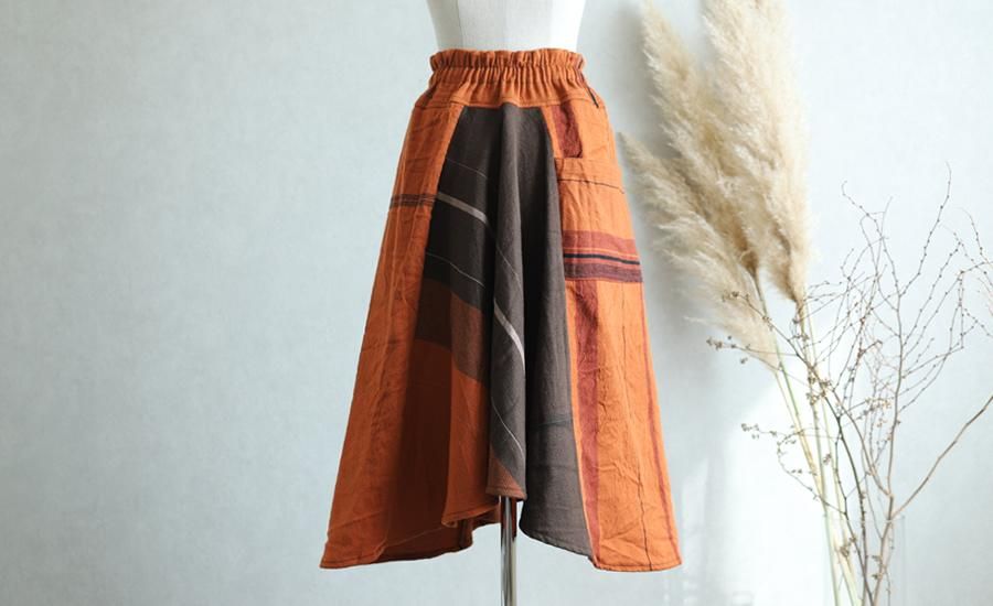 tamaki niime タマキ ニイメ 玉木新雌 only one chotan skirt wool ...