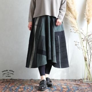 tamaki niime タマキ ニイメ 玉木新雌 only one chotan skirt wool CTN_W17 wool70% cotton30％ チョタンスカート ウール