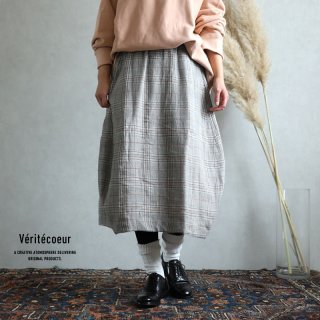 Veritecoeur(ヴェリテクール)【2019aw新作】 グレンチェックスカート / Glen Check Skirt VC-2013