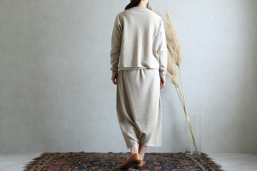 evam eva(エヴァム エヴァ)【2019aw新作】ウールカーディガン ベージュ