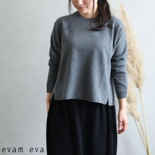 evam eva( )2019awۥץ륪С 졼 / wool pullover gray  E193K103