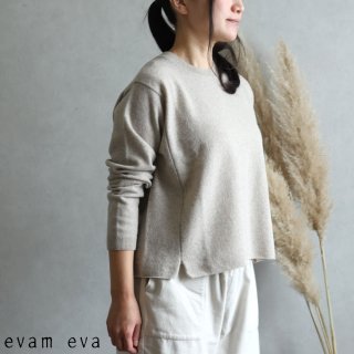 evam eva( )2019awۥץ륪С ١ / wool pullover beige  E193K103