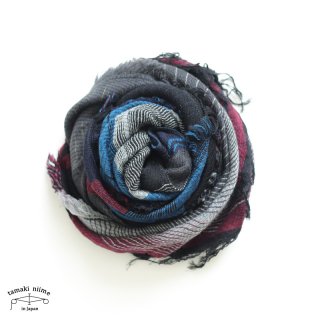 tamaki niime 玉木新雌 roots shawl wool middle RSM_W110/ ルーツショール ウール70％ コットン30％ ミドルサイズ