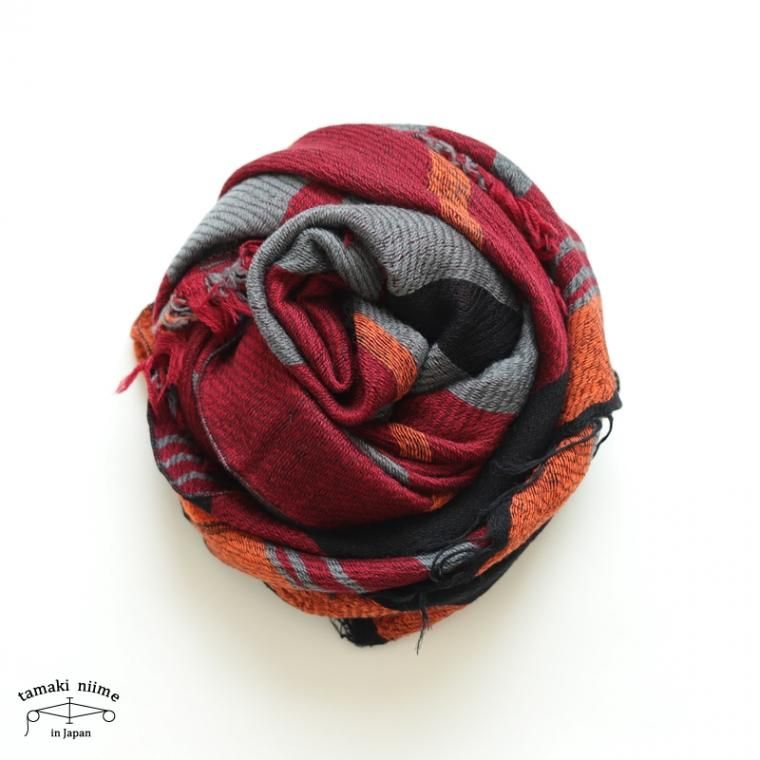 tamaki niime 玉木新雌 roots shawl wool middle RSM_W109