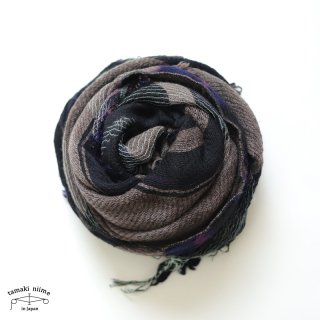 tamaki niime 玉木新雌 roots shawl wool middle RSM_W104/ ルーツショール ウール70％ コットン30％ ミドルサイズ