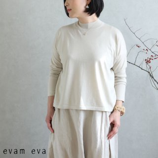 evam eva( )2020ss 饤󥰥䡼ץ륪С / raising yarn pullover ecru(11) E201K014
