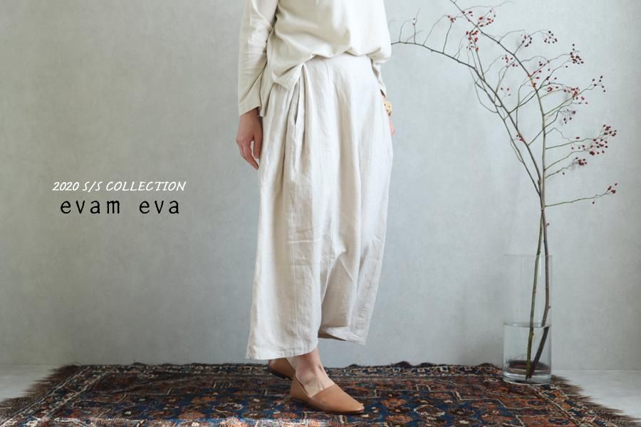 evam eva(エヴァム エヴァ) vie サイドタック サルエルパンツ