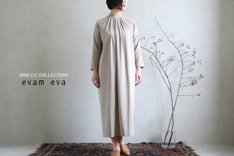 激安 WIRROW CHARCOAL ボタニーウールスタンドカラーシャツドレス
