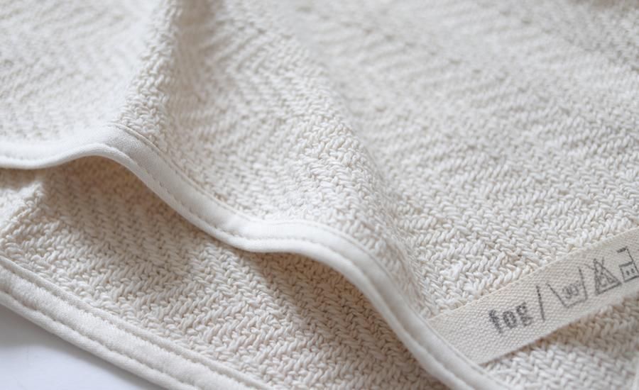 【fog linen work】ヘリンボーンコットンタオル3点 fog linen work(フォグリネンワーク) ヘリンボーンコットン