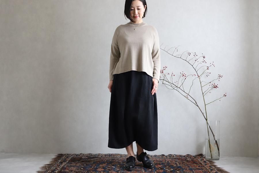 evam eva(エヴァム エヴァ)【2020ss新作】 シルクコットン ワイドプル 